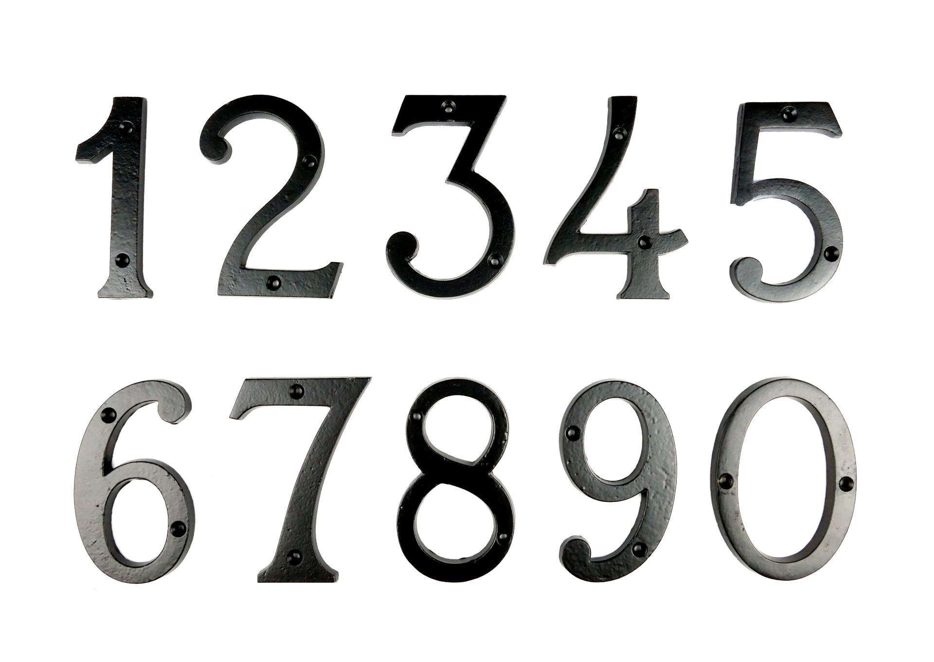 630.0001.70 Numero civico Numero di stanza ferro nero