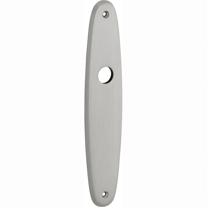 12490.15 Piastre posteriori lunghe/piastre posteriori di ricambio 232 x 45 mm ottone nichelato opaco BB 72 mm 