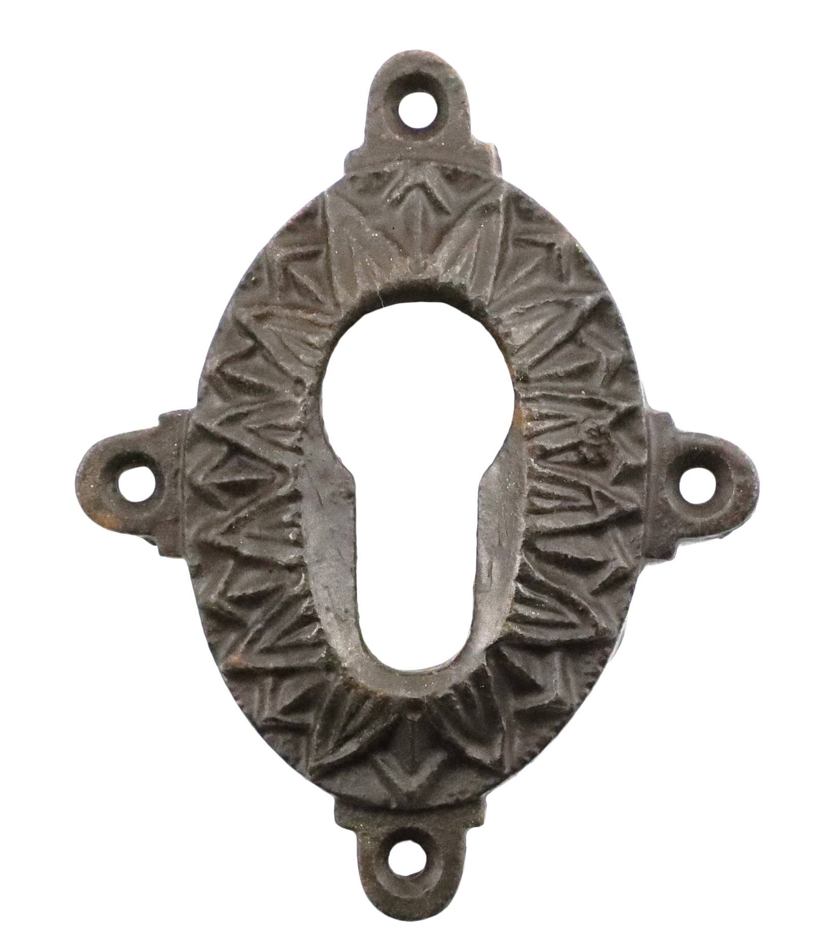 320.0131.60 Rosone a chiave - rosone antico per porte, rosone ornamentale, copia di ferramenta per porte