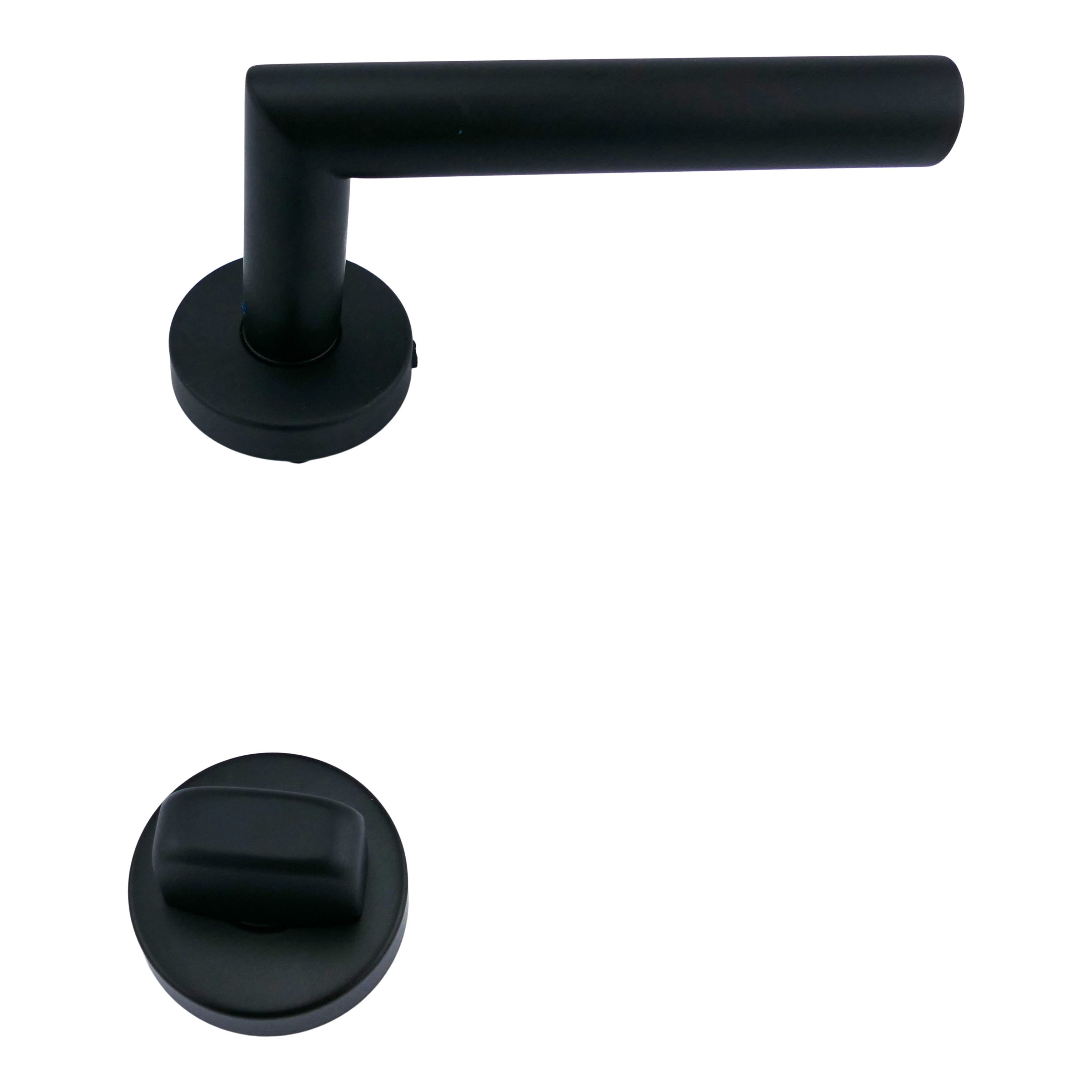 321.0228.10 Maniglia con rosette in ottone nichelato Bauhaus