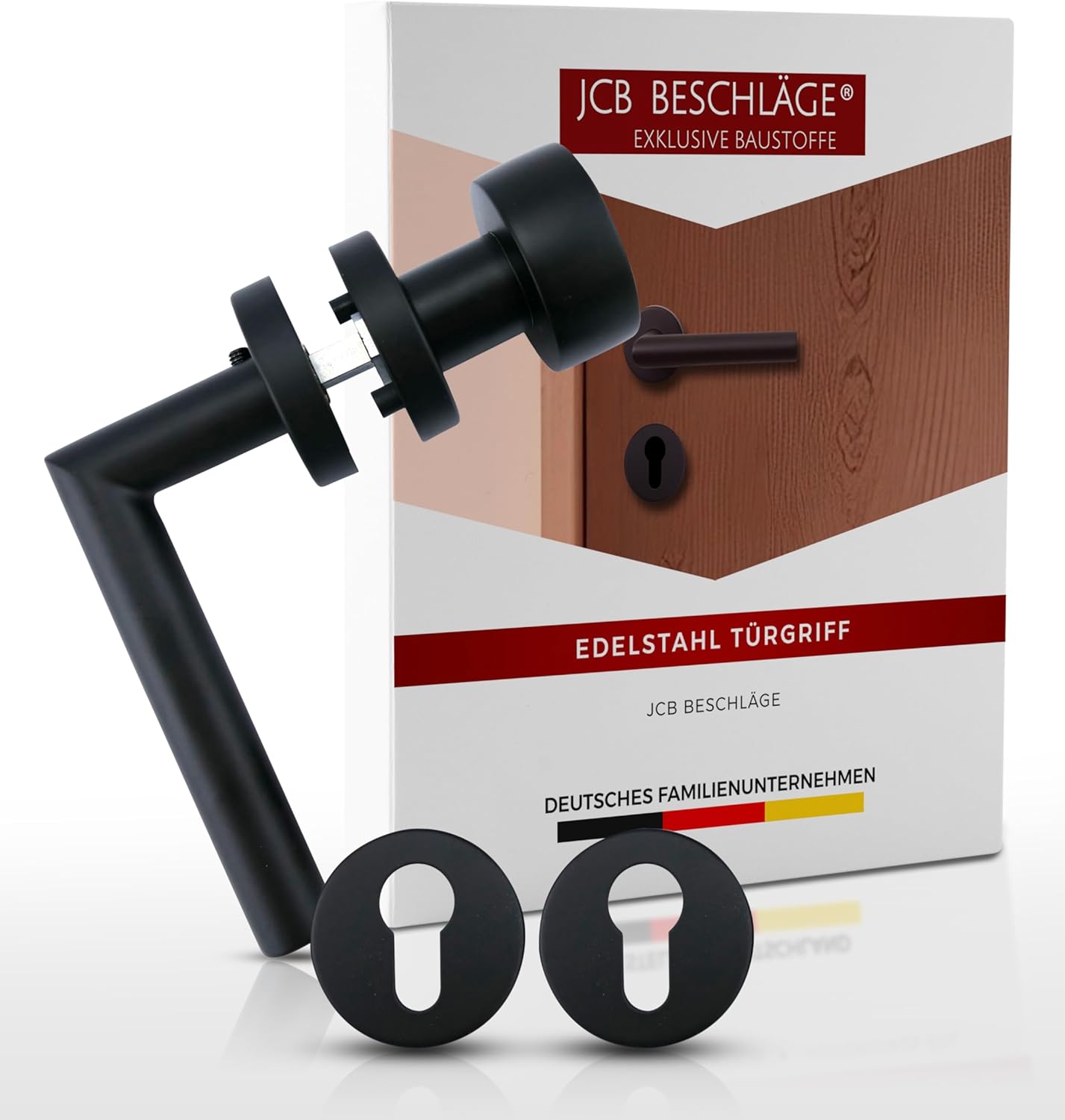 321.0228.10 Maniglia con rosette in ottone nichelato Bauhaus