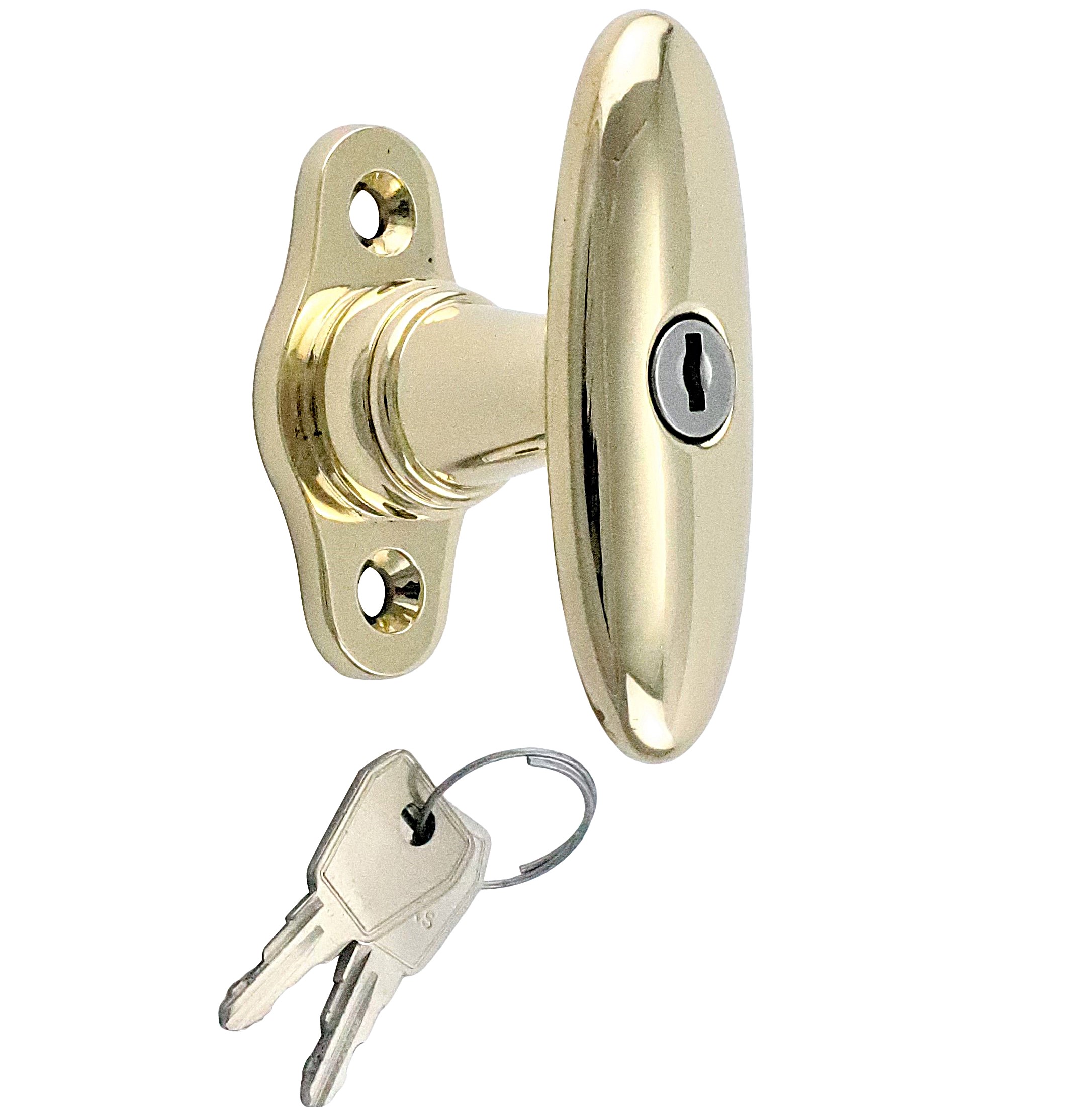 410.0065.35 JCB Finestra a oliva con serratura stile anni '20 - ferramenta per finestre antiche, maniglie per finestre