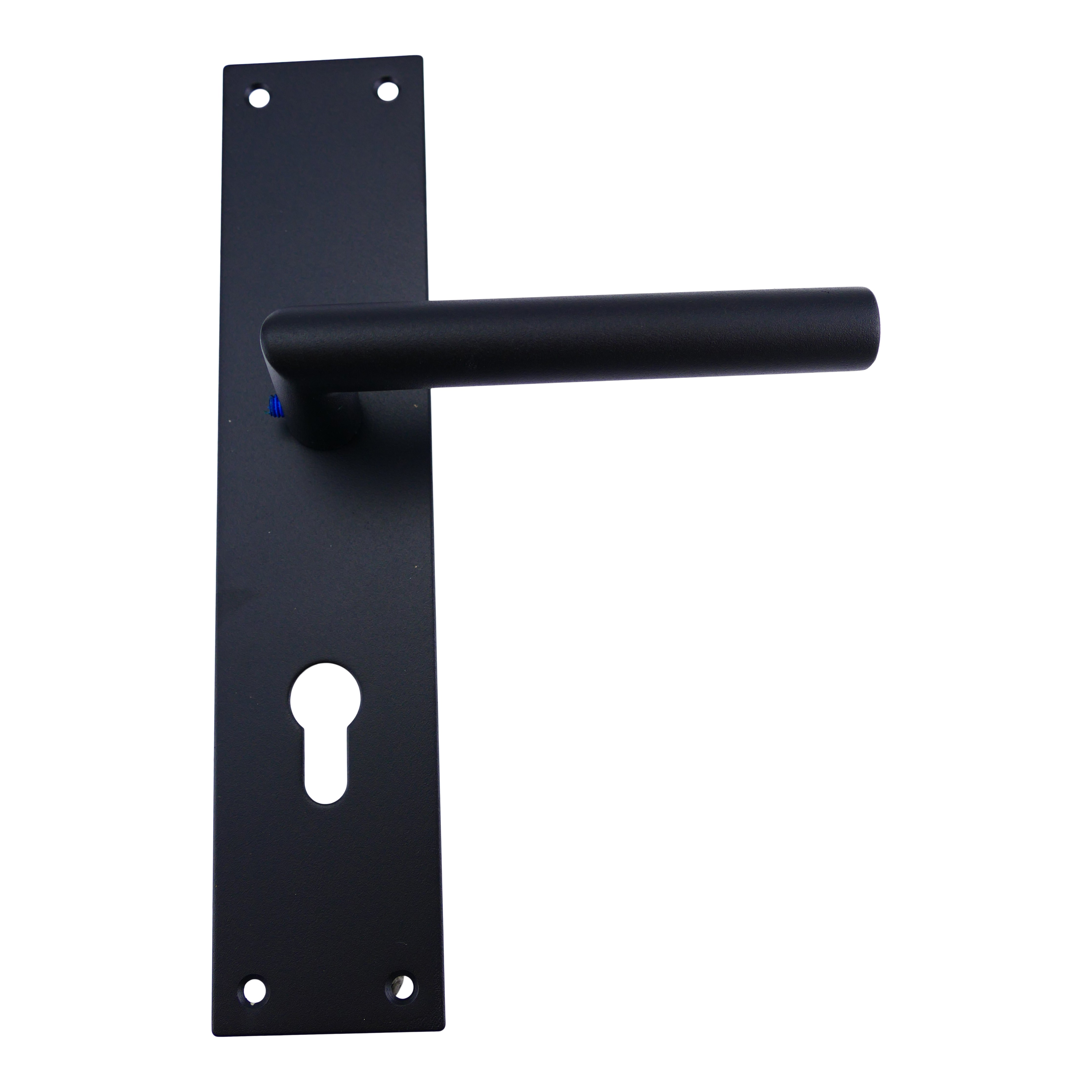 322.0131.60 Maniglie per porte con piastra lunga stile guglielmino in ferro ebano antico
