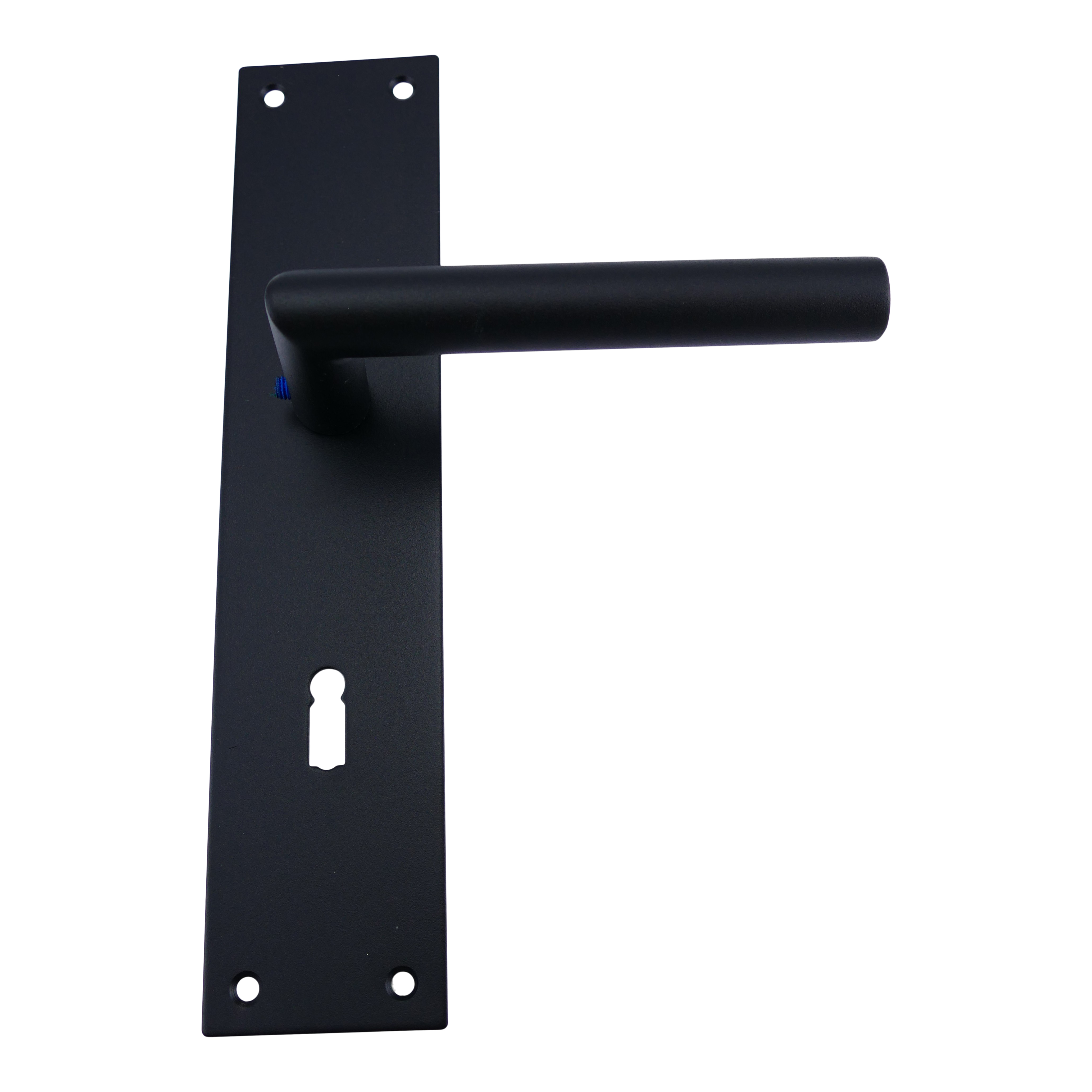 322.0131.60 Maniglie per porte con piastra lunga stile guglielmino in ferro ebano antico