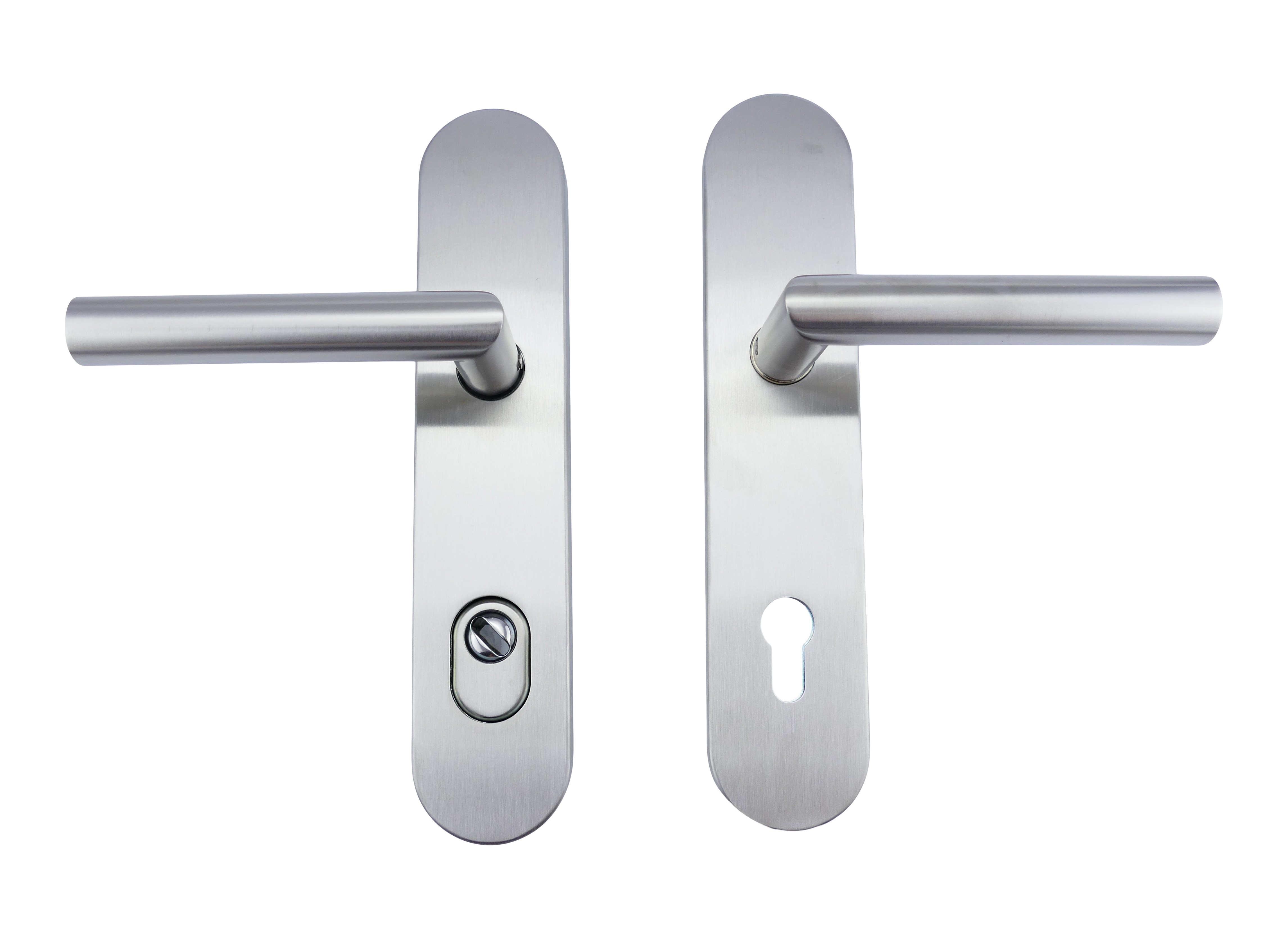 312.0132.25 Set pomolo/maniglia per porta d'ingresso Art Nouveau in zama nera PZ 72 mm